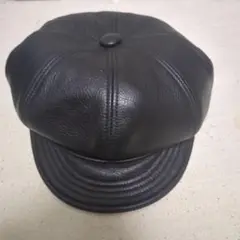 美品　Schott レザー キャップ キャスケット
