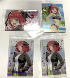 未開封 五等分の花嫁 ウエハース カード 中野二乃 4枚