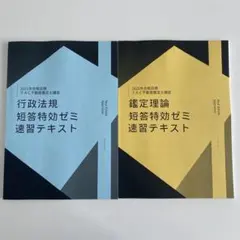2025年　不動産鑑定士　短答特効ゼミ　鑑定理論・行政法規セット