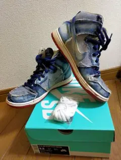 NIKE SB DUNK デニム ビンテージ加工