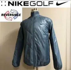 ナイキゴルフ リバーシブル ダブルジップ 中綿 ジャケット スカイグレー M