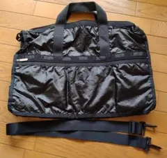 【ハワイで購入】LeSportsac エナメル 黒色 ボストンバッグ