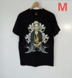 フリーダ・カーロ メキシコ人女流画家 花燕 アートTシャツ(M)m01