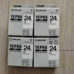 KING JIM TEPRA PRO テープカートリッジ 24mm 4個セット