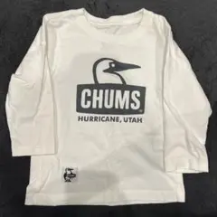 CHUMS ホワイト キッズ　Tシャツ 100cm