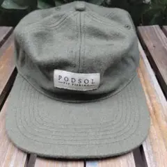 PODSOL ウールキャップ オリーブグリーン