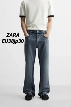 ZARA ザラ パッチワークフレアフィットジーンズ EU38 jp30 完売品