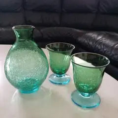 本日17時まで限定お値下げ　小樽　北一硝子　冷酒用酒器セット