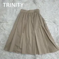 ✨ TRINITY トリニティ フレアロングスカート　ベージュ