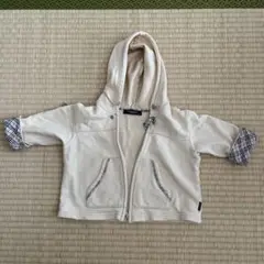 BURBERRY フード付きパーカー 90CM アイボリー