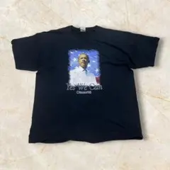 【00S OBAMA オバマTシャツ 大統領 人物 XL】