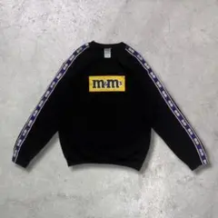 m&m's ブラック スウェット トレーナー