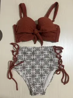 テラコッタ セパレート水着 ハイウエスト