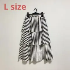 【新品】アベイルRagOut ストライプ ティアードスカート