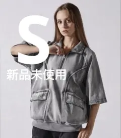 【CLEL】Sサイズ ヘヴィーウェイト ヴィンテージ ハーフジップ ホワイト系