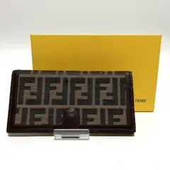 美品 FENDI フェンディ ズッカ 長財布 総柄