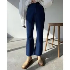 CLANE J/W SHORT BELL BOTTOM DENIM