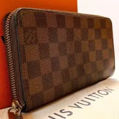 【美品】LouisVuitton ジッピーウォレット ダミエ 長財布 ラウンド