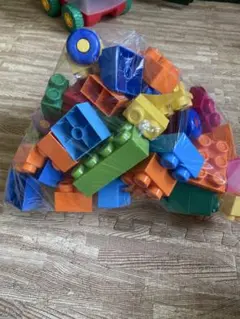 カラフルなプラスチックブロックセット