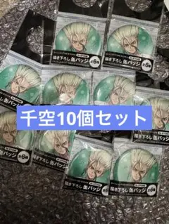 ドクターストーン　ローソン100 石神千空　缶バッジ✖︎10個