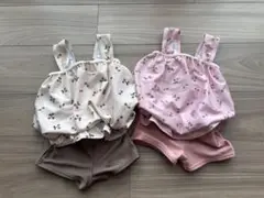 西松屋　さくらんぼ柄水着　2点セット　90cm