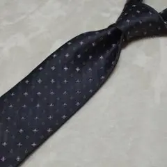 極美品■フェアファクス　ネクタイ　小紋柄　グレー系　FAIRFAX