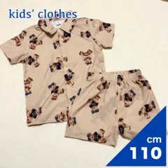 【2点購入150円引】SHEIN シーイン　くま柄セットアップ　ベージュ《6y》