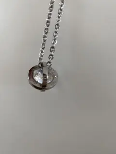キュービックジルコニアランドリングネックレス