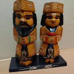 アイヌ 夫婦人形
