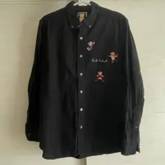 Karl Helmut カールヘルム　ブラックシャツ M　くま　クマ
