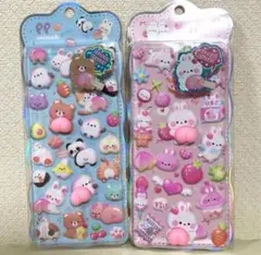 【大人気】おしりもちもちシールうさぎ 海外 日本未販売 2枚セット