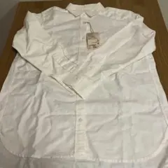 【タグ付き、新品】MUJI ホワイト 長袖シャツ M