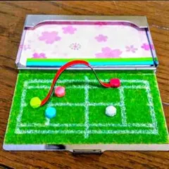 【新品】ポケットに入れていつでも作戦会議❤テニス作戦ボード名刺入カードケース