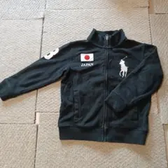 Polo Ralph Lauren 黒ジャケット ジップアップ　120cm
