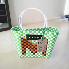 マルニフラワーカフェ　LOVE MINI BASKET BAGハートモチーフ マルニフラワーカフェ LOVE MINI BASKET BAGハートモチーフ