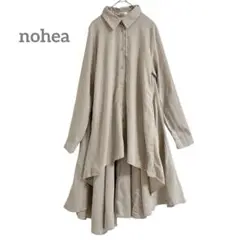 ノヘア nohea ロングシャツ ブラウス チュニック 長袖 Mサイズ 上品
