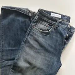ZARA ストレートデニム ダークブルー EUR36