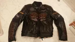 フラッグシップ PUレザーバイクジャケット冬