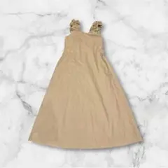 LUNACION ベージュ ジャンバースカート L