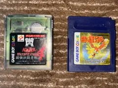 ゲームボーイソフト　ポケットモンスター 金 & 遊戯王デュエルモンスターズ4
