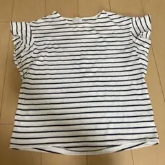 anyFAM ストライプ 半袖Tシャツ