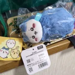 ちいかわキーチェーン付きぷらりん尻尾マスコットハチワレ・シール