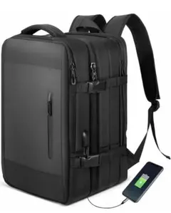 【新品未使用】 大容量バックパック 40L 拡張機能 ビジネス USBポート付き