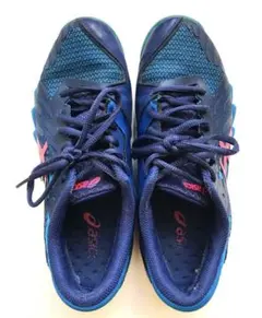 ASICS 女性用 卓球シューズ ネイビー/ピンク
