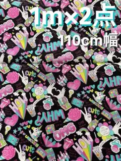 【大特価】【新品】ユニコーン レインボー オックス生地 1m×２点