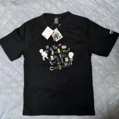 新品タグ付きグラフィックプリント Tシャツ 黒 M 非売品オマケ付き