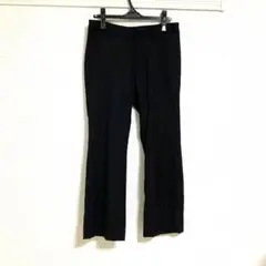 黒 フレアパンツ バックポケット付き