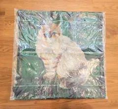 猫柄　猫雑貨　松尾ミユキ　check back　 Lin　クッションカバー