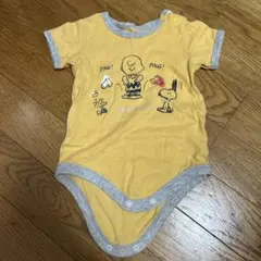 スヌーピー イエローロンパース