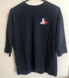 ベイマックス　七分袖Tシャツ　紺　レディース　M しまむら